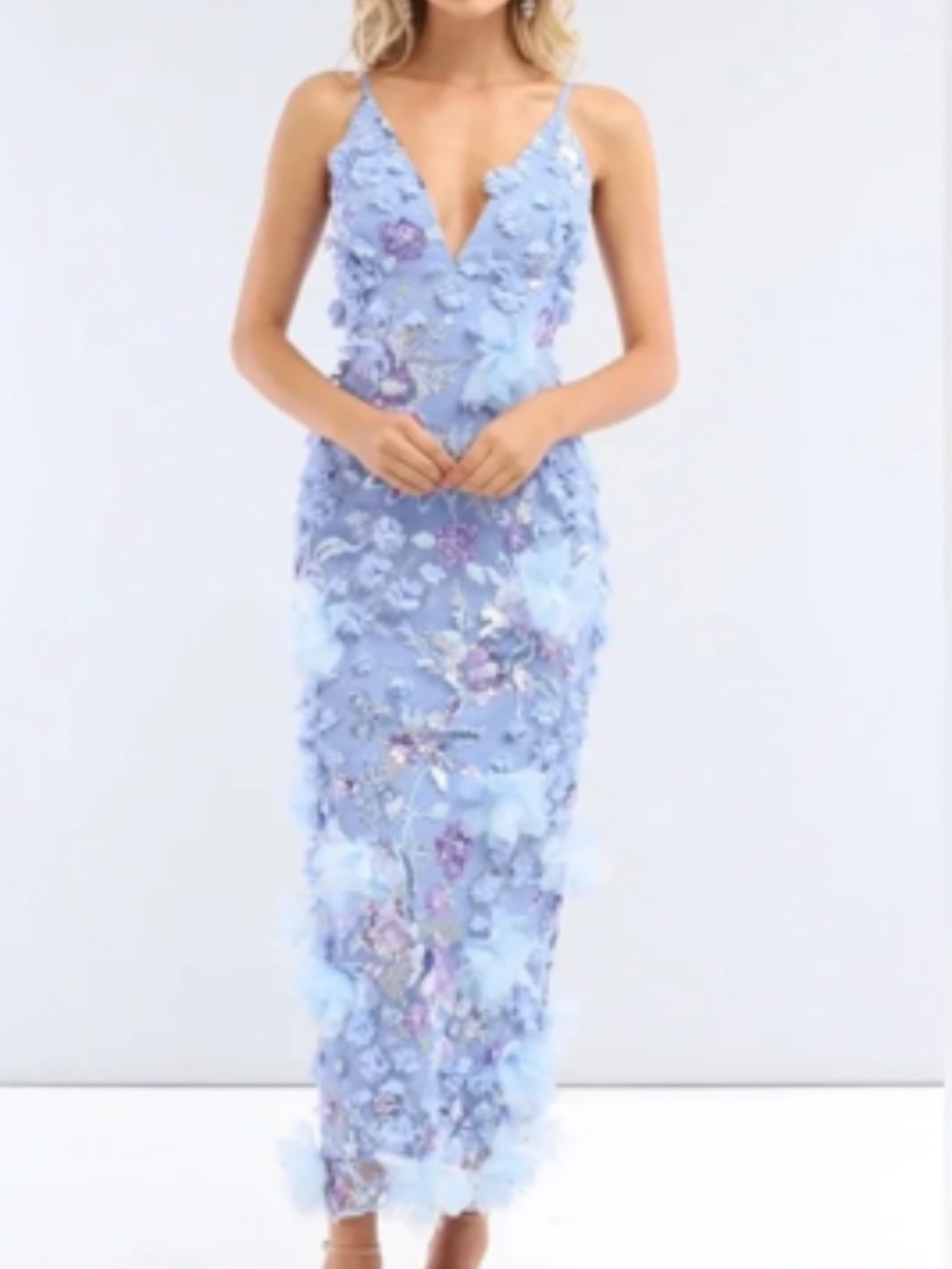 HELSI NORAH SEQUIN LAVENDER DRESS